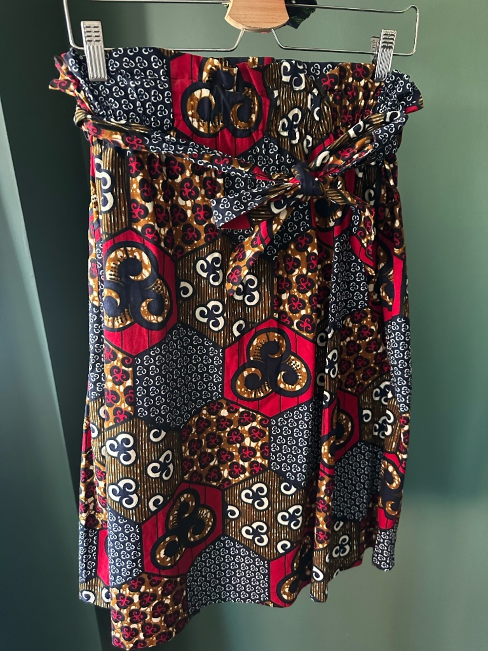 Akéwa African Fabric Midi Skirt Size M(no size tag)